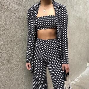 BeachRiot Blake Black & White Blazer